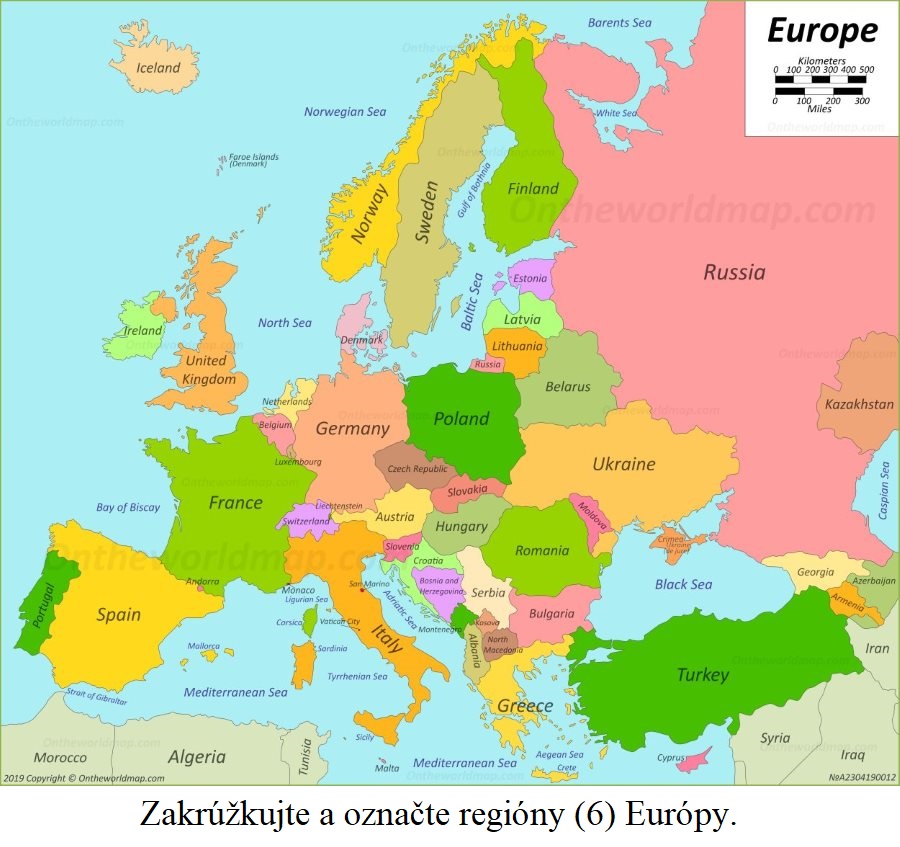 Štáty v euópe